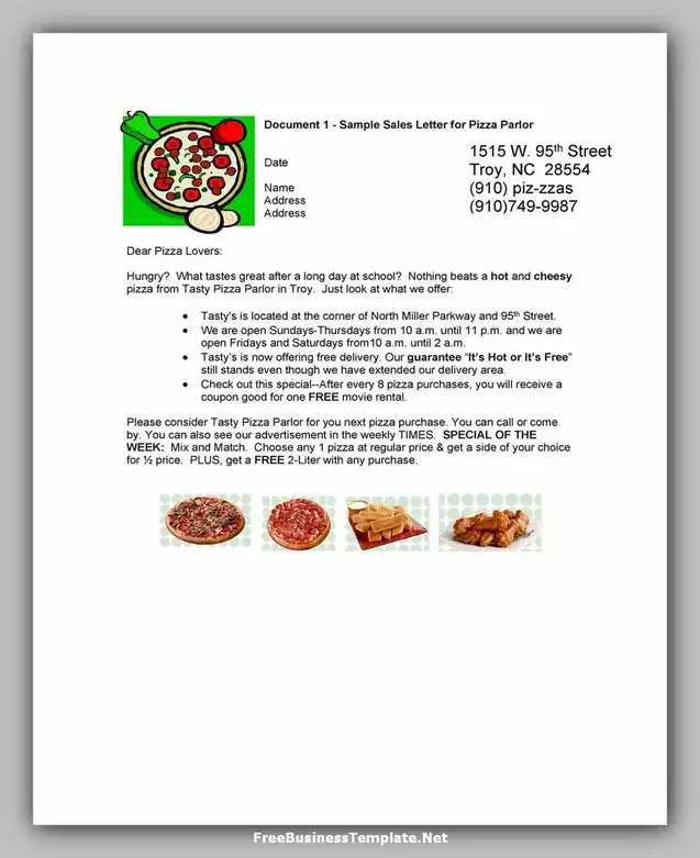 Sales Letter Example for Business 02