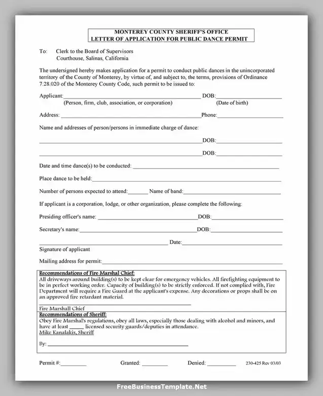 letter of Application Template Word 47