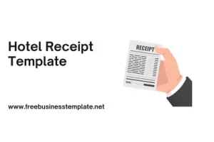 Hotel Receipt Template Visual Presentation