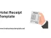 Hotel Receipt Template Visual Presentation