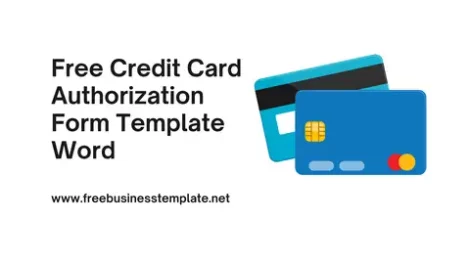 Free Credit Card Authorization Form Template Word 01