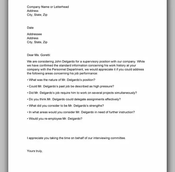 Proof of Employment Letter Example 25