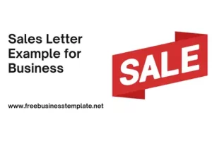 Sales Letter Example for Business Presentation