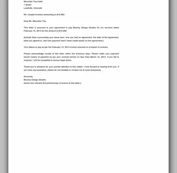 example of demand letter 34