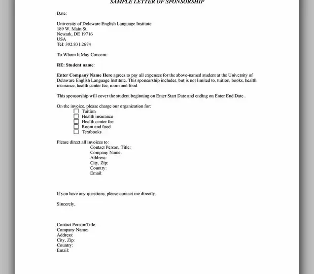 Sponsorship Letter Template For Donations 04