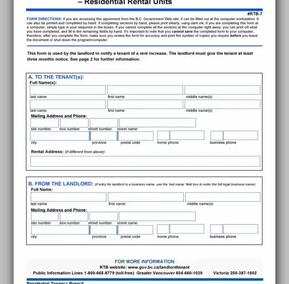 Rent Increase Template 08